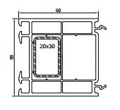 Расширитель 060мм COMFORT 58 серия шт=6,5м