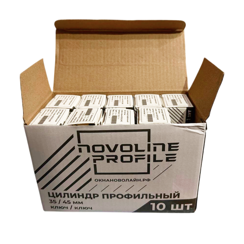 Цилиндр профильный 35/45 мм ключ/ключ NOVOLINE