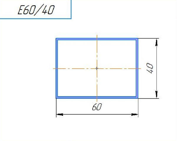 Тяжелый Т60/40Т, труба 60х40, шт=6м